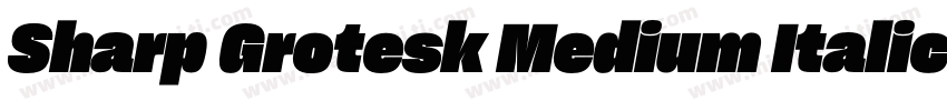 Sharp Grotesk Medium Italic 20 Regu字体转换